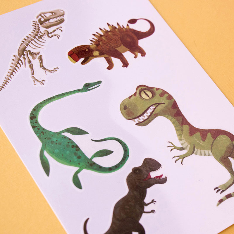 Dinosaur Tattoos Set de tatuajes temporales · Londji