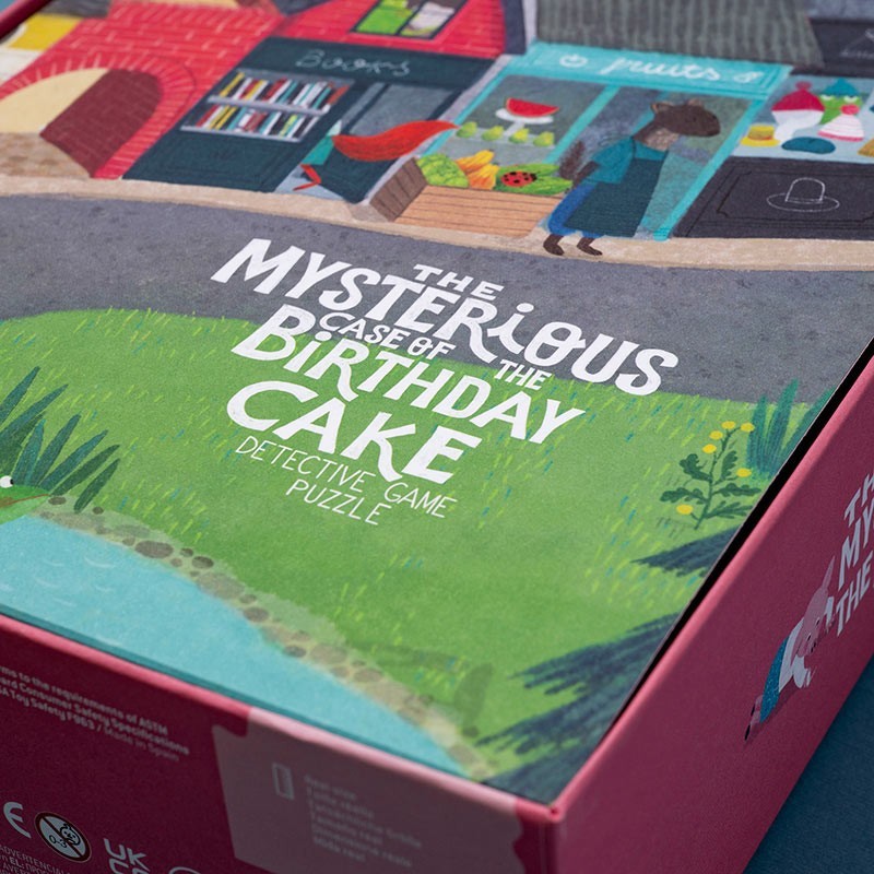 Puzzle The Mysterious Case of the Birthday Cake + Juego de detectives (100 piezas) | Londji