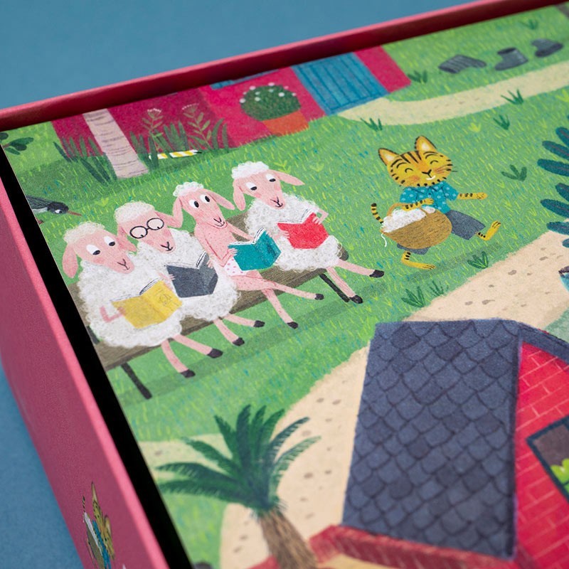 Puzzle The Mysterious Case of the Birthday Cake + Juego de detectives (100 piezas) | Londji