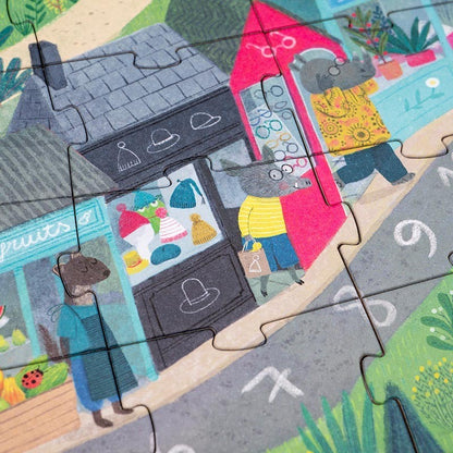 Puzzle The Mysterious Case of the Birthday Cake + Juego de detectives (100 piezas) | Londji