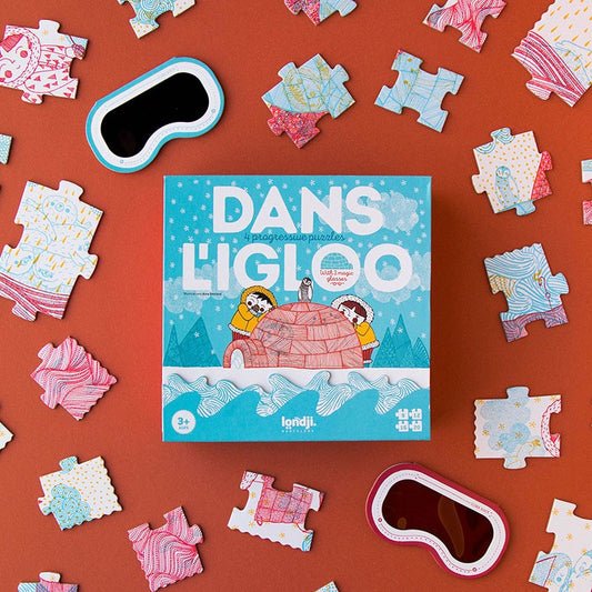 Puzzle Progresivo “Dans l’Igloo” + Gafas Mágicas | Londji