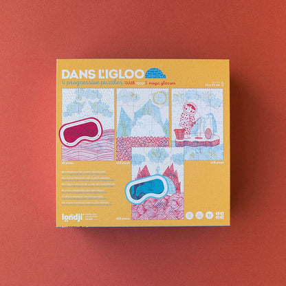 Puzzle Progresivo “Dans l’Igloo” + Gafas Mágicas | Londji