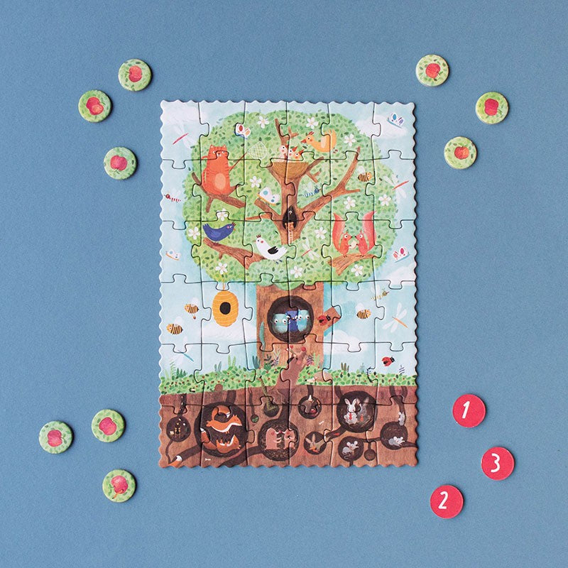 Tiny Puzzle Pommier – Count & Learn | Londji