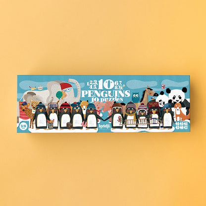 Progressive Puzzle “10 Penguins” | Londji