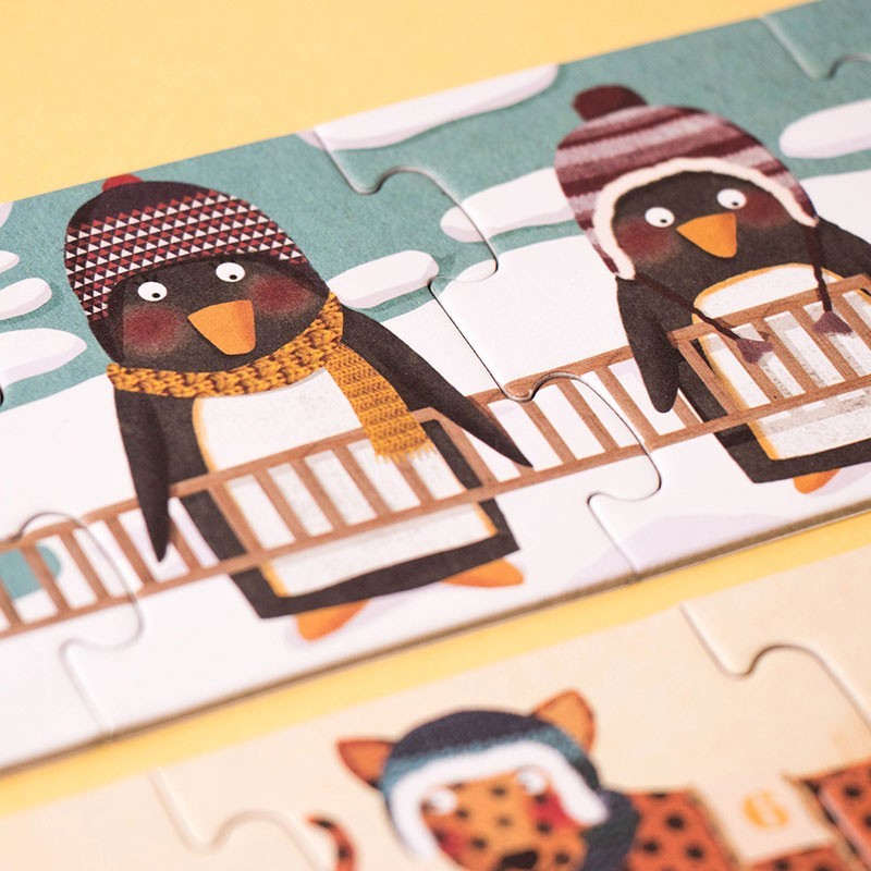 Progressive Puzzle “10 Penguins” | Londji