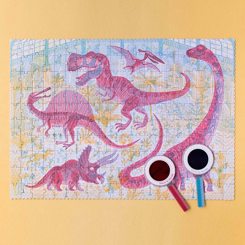 Discover the Dinosaurs – Puzzle 200 piezas + “lupas mágicas” | Londji