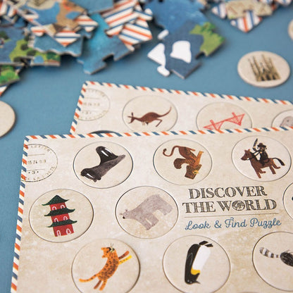 Puzzle “Discover the World” + Juego de Observación | Londji