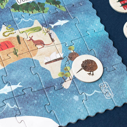 Puzzle “Discover the World” + Juego de Observación | Londji
