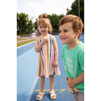 Vestido amplio de rayas multicolor | Sproet & Sprout