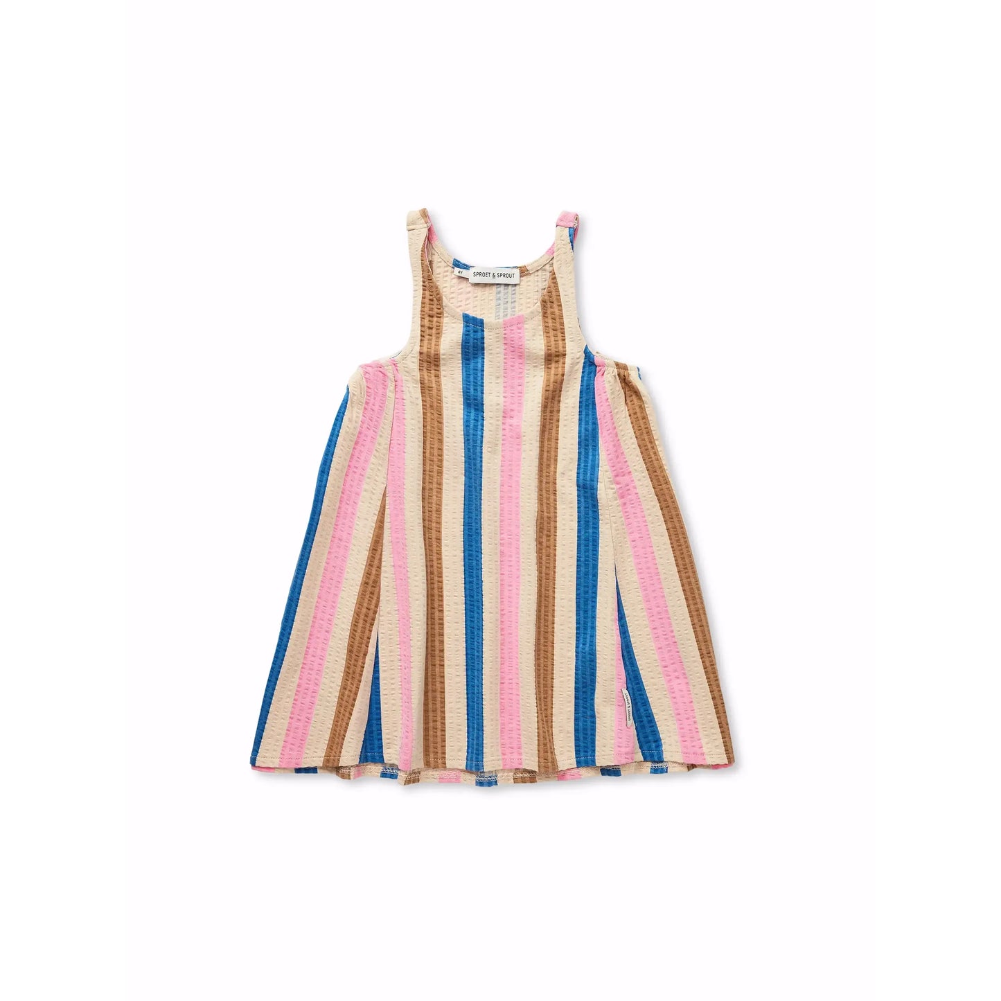 Vestido amplio de rayas multicolor | Sproet & Sprout