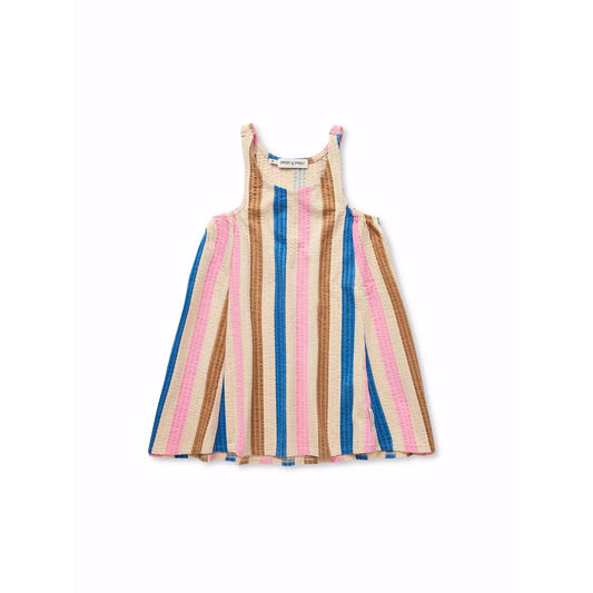 Vestido amplio de rayas multicolor | Sproet & Sprout