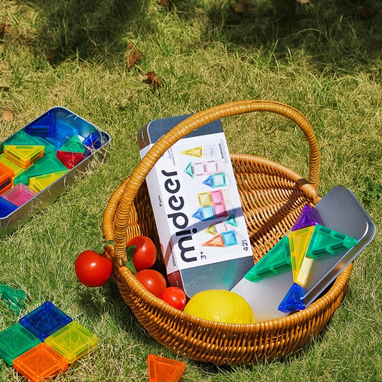 Mini Set de Bloques Magnéticos – 42 piezas | Mideer