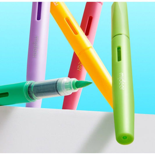 Tuba de 80 rotuladores acrílicos – Punta pincel | mideer