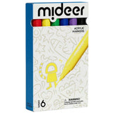 Rotuladores Acrílicos  punta redonda – 6 colores | Mideer