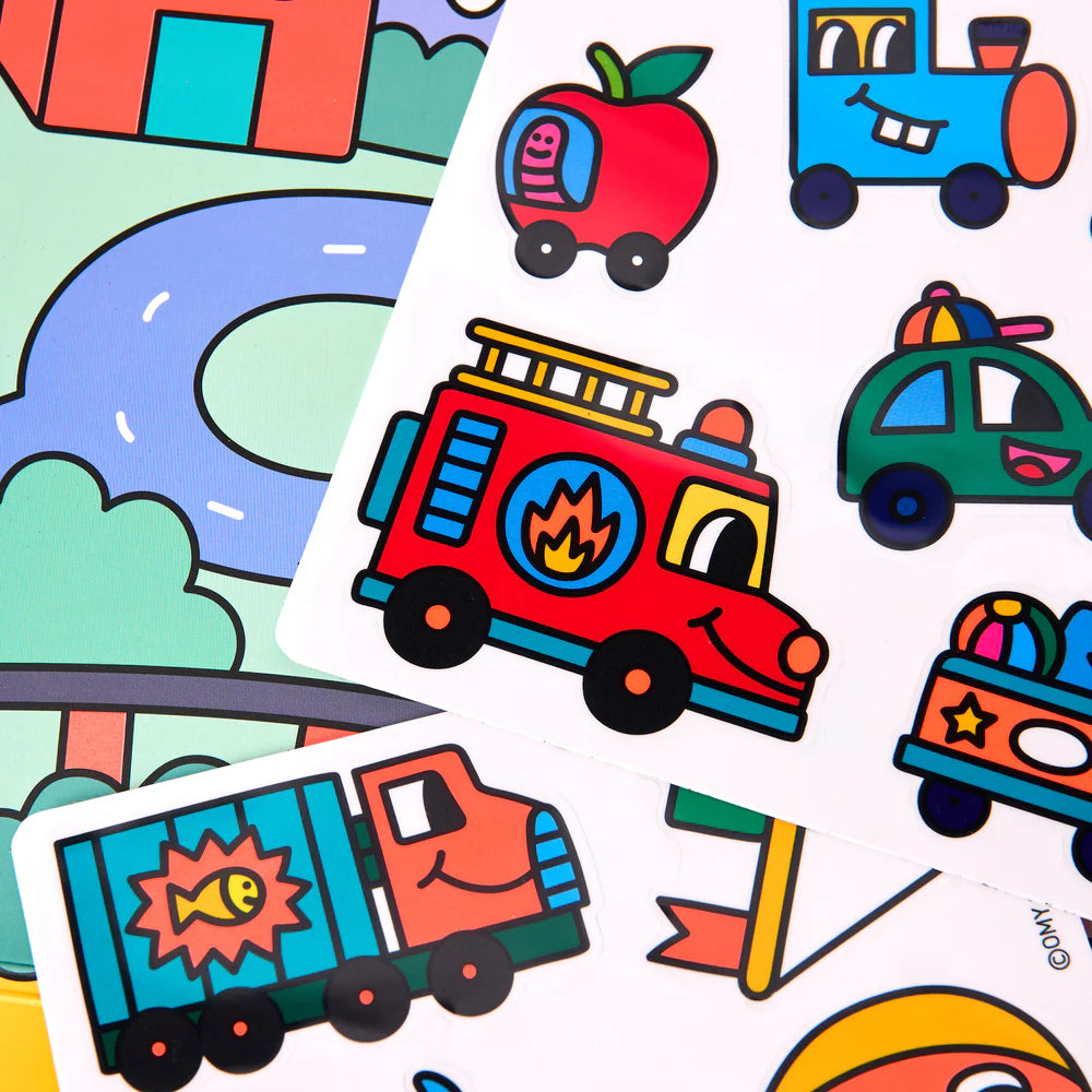 Montessori Stickers Kit “Vroom” – OMY