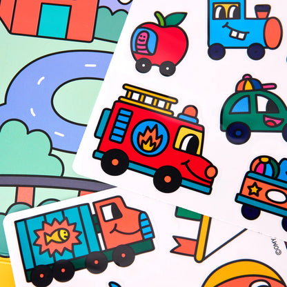 Montessori Stickers Kit “Vroom” – OMY