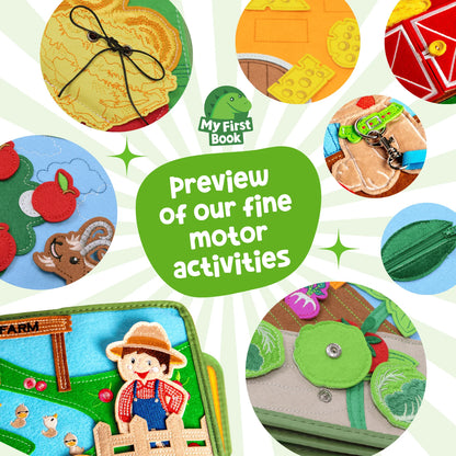 Libro Sensorial Busy Farm + Mochila – My First Book