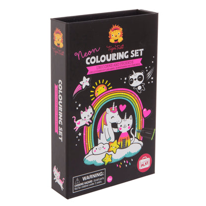 Set de Coloreado Neón – Unicornios y Amigos – Tiger Tribe