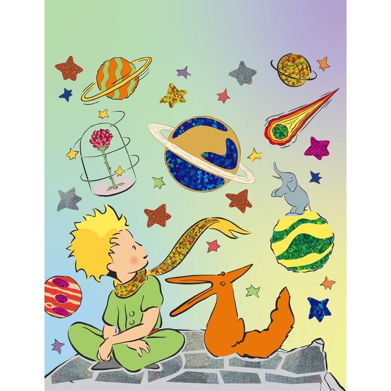 Arte con papel metalizado El Principito · Avenir