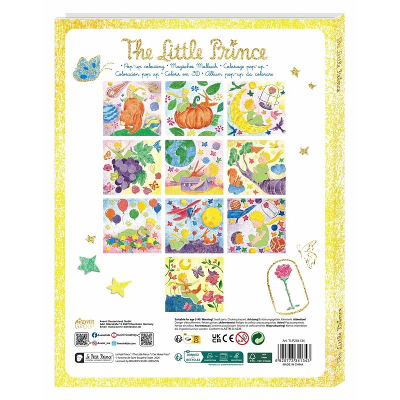 Libro para colorear Pop-up El Principito · Avenir
