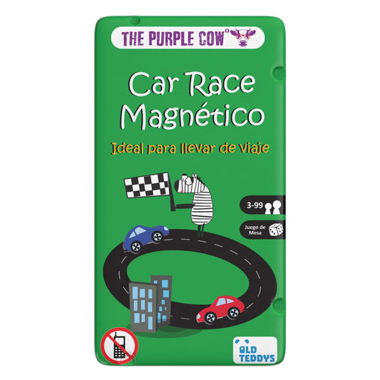 Carrera de coches magnética de viaje · The Purple Cow