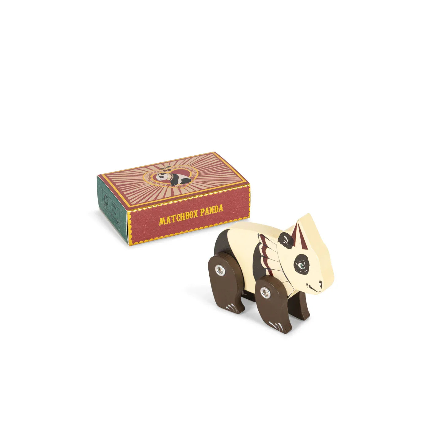 Caja de cerillas con animal de madera - Konges Sløjd