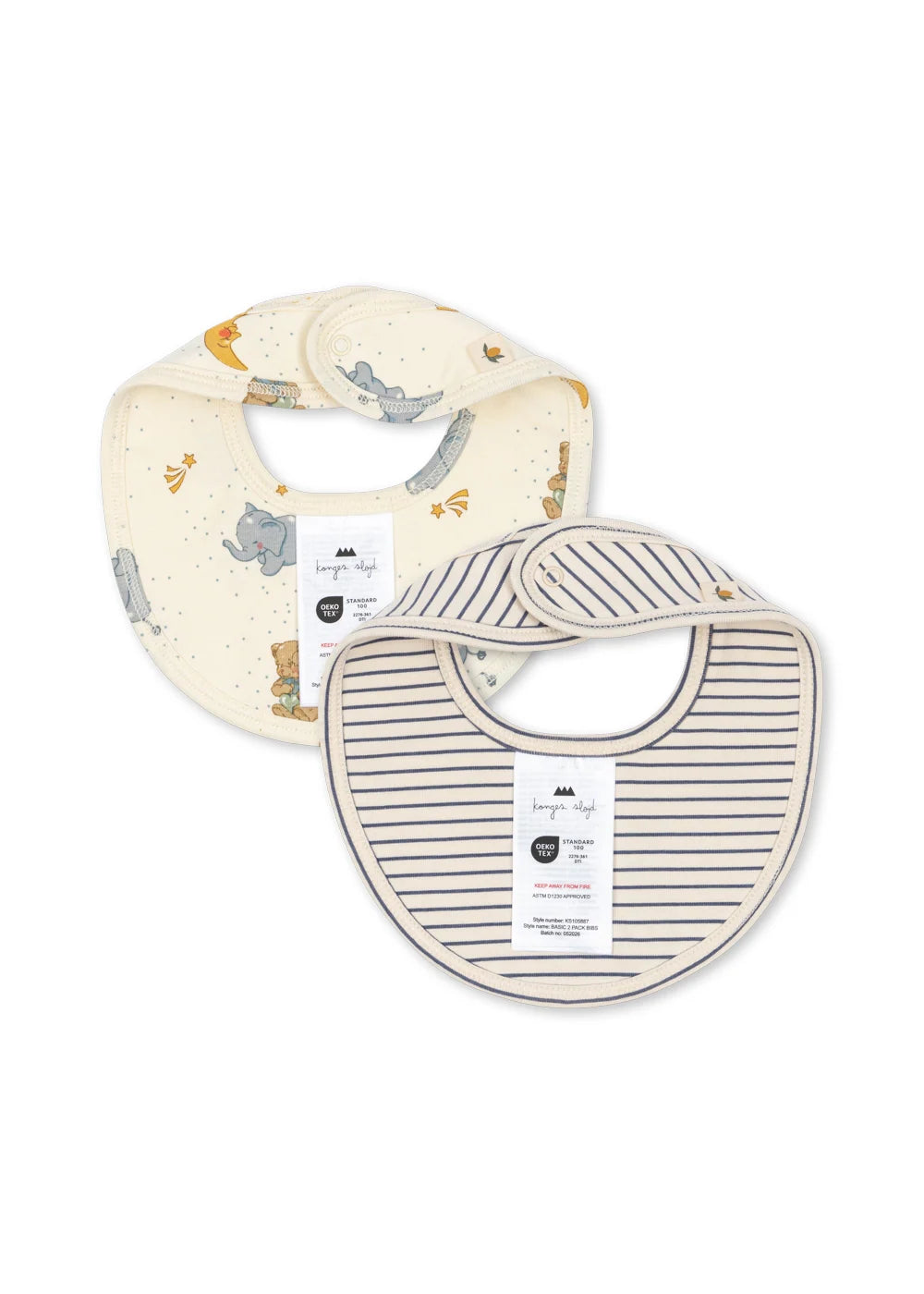 Pack de 2 Baberos de Algodón Orgánico - Konges Sløjd