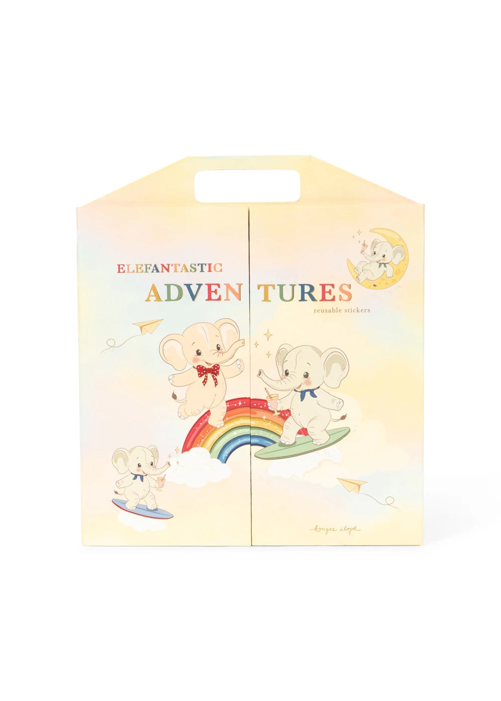 Libro de Pegatinas Reutilizables Elefantastic – Konges Sløjd