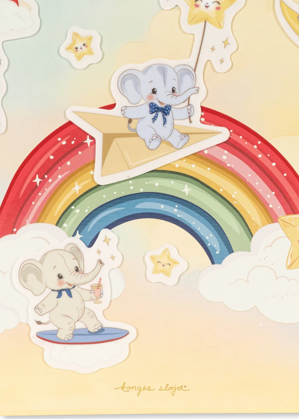 Libro de Pegatinas Reutilizables Elefantastic – Konges Sløjd