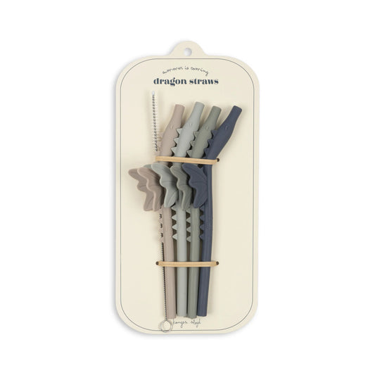 Pajitas de Silicona “Dragon Straws” – Konges Sløjd