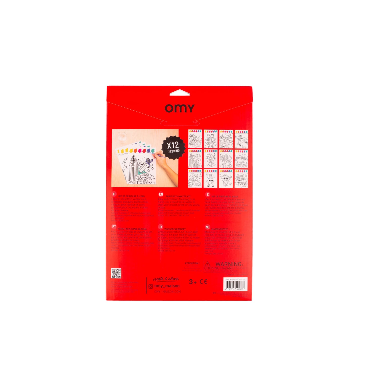 Kit de Pintura  Acuarela Super Hero – OMY