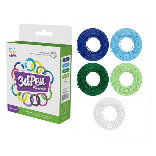 Filamento PCL Recambio para 3D Pen Make – myFirst (Pack 5 colores fríos)
