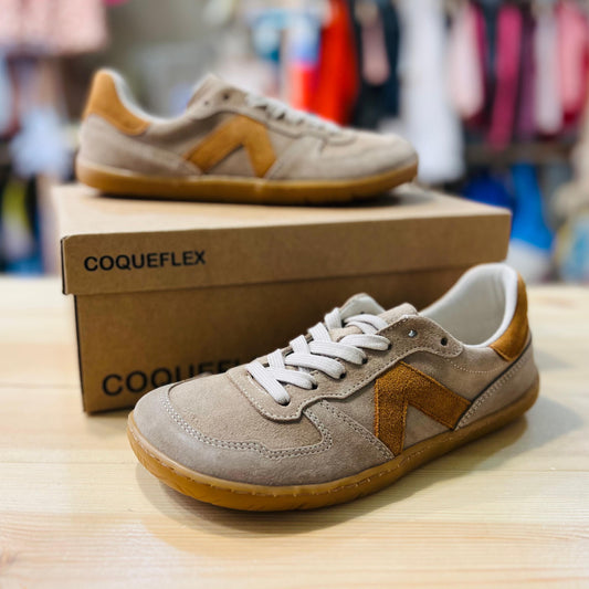 Zapatillas Barefoot Serraje Piedra | Coqueflex