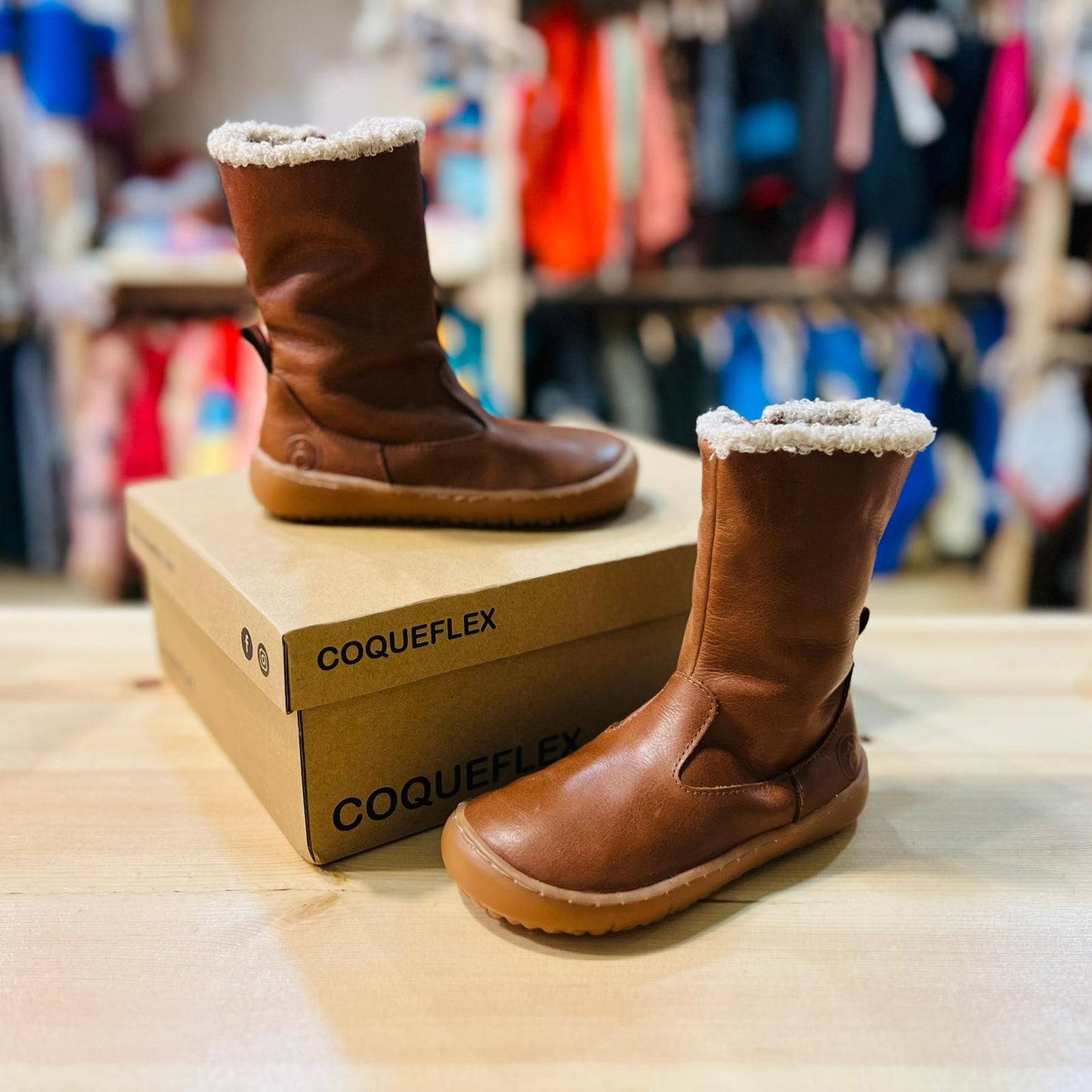 Botas de Piel Color Cuero– Coqueflex