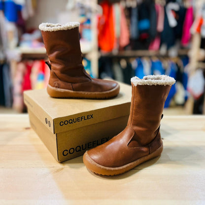 Botas de Piel Color Cuero– Coqueflex