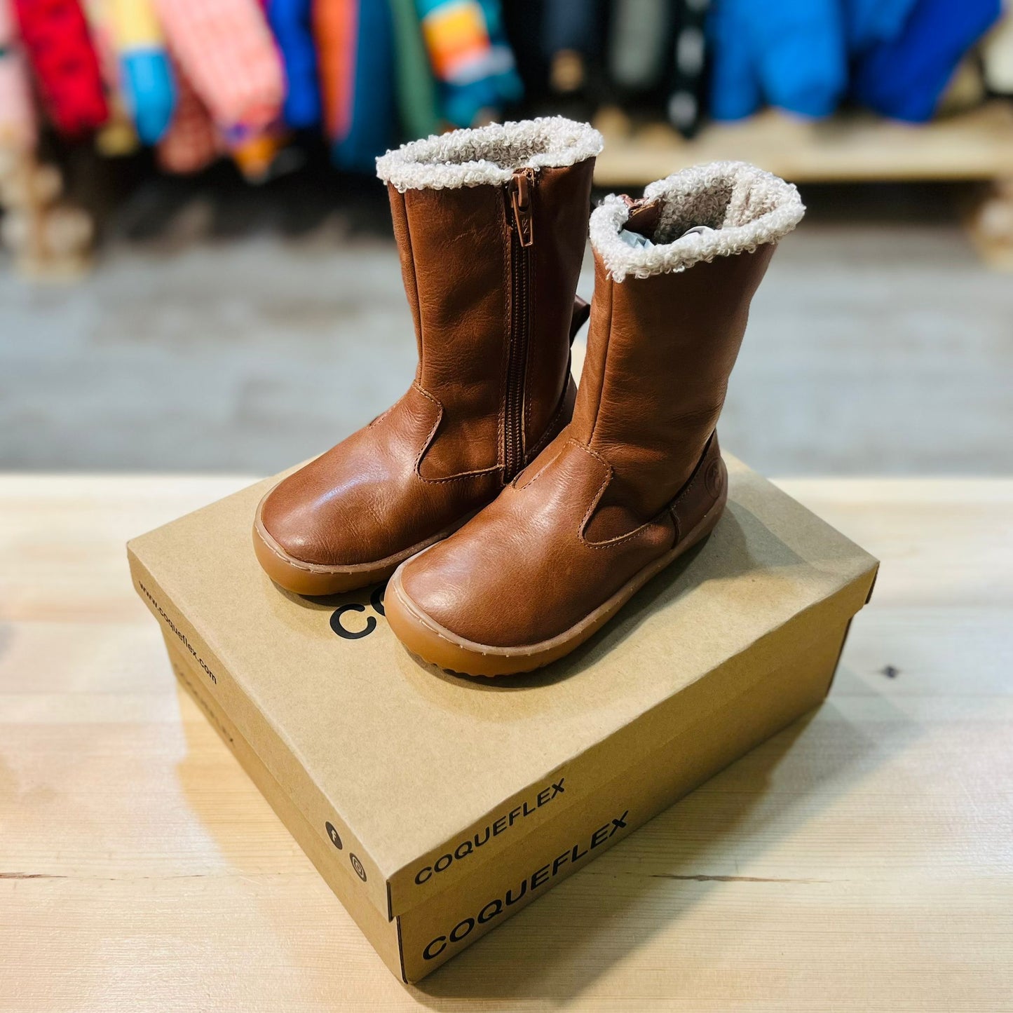 Botas de Piel Color Cuero– Coqueflex