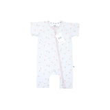 Pijama Corto Zippy Romper de Verano de Bambú – Peaches | Lilulila