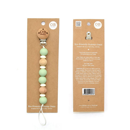 Chupetero de Silicona – OB Designs (Color Menta)