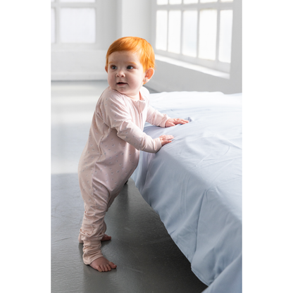 Pijama Zippy Romper de Bambú – Coral Flower | Lilulila