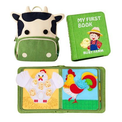 Libro Sensorial Busy Farm + Mochila – My First Book