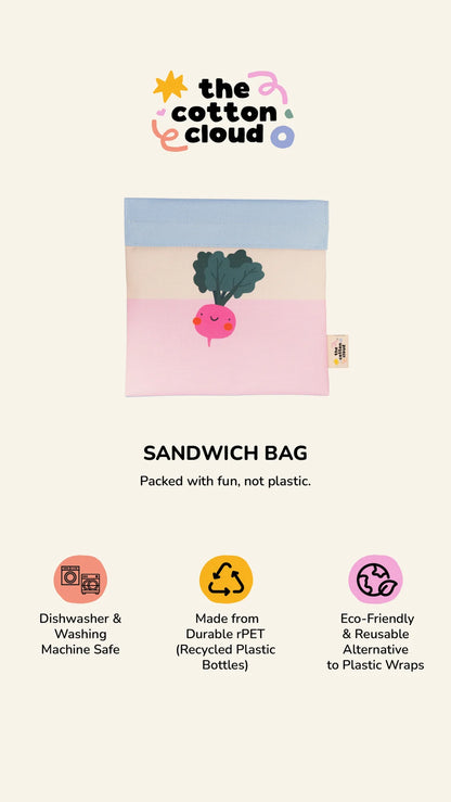 Bolsa para Bocadillos Reutilizable Croc Rock – The Cotton Cloud