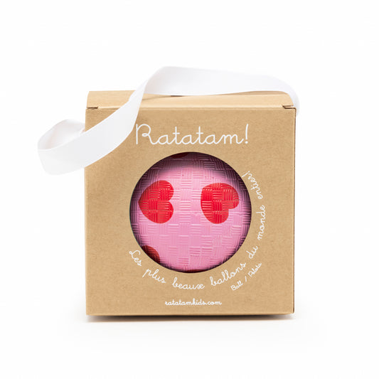Pelota de Vinilo con Corazones (14 cm) Ratatam