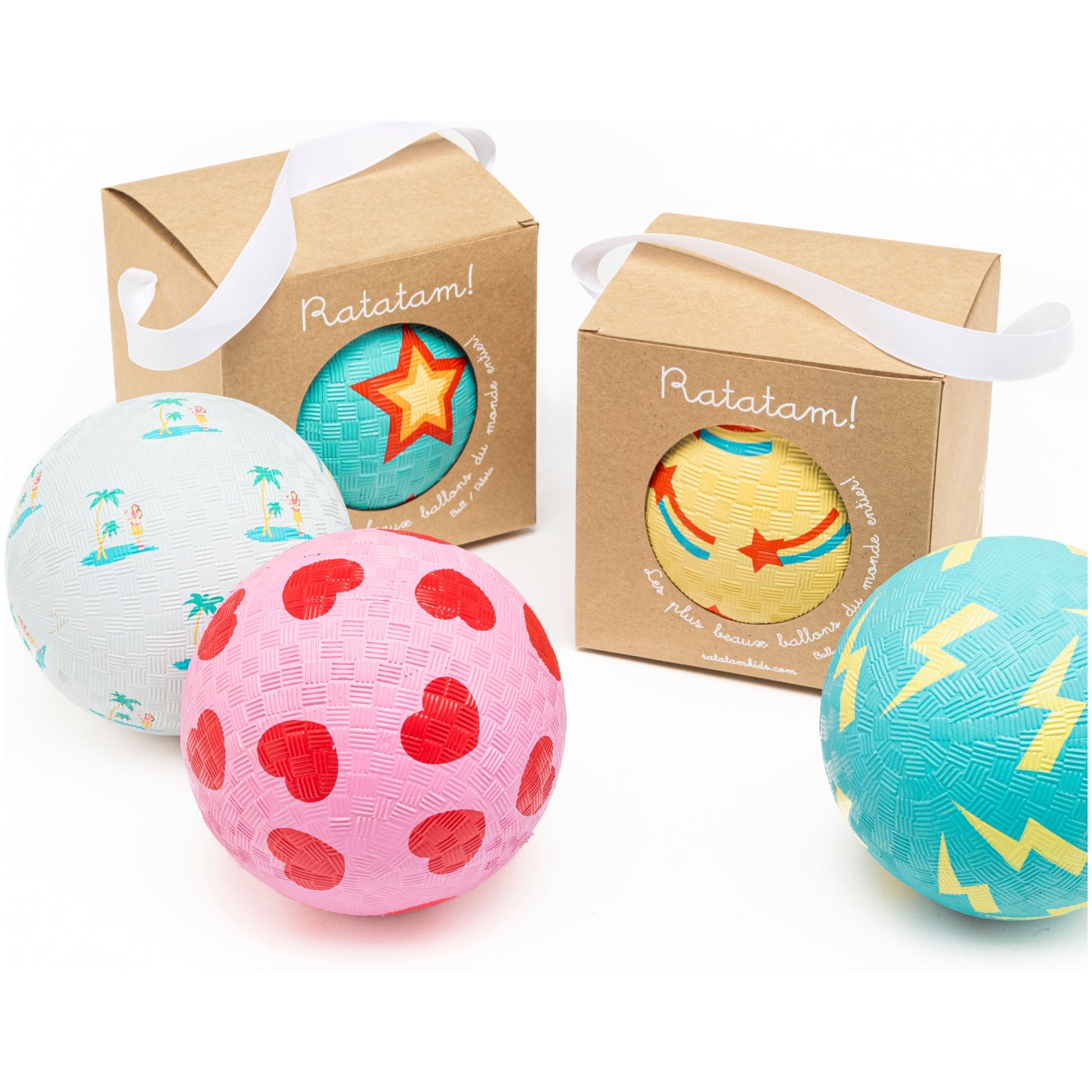 Pelota de Vinilo con Estrellas (14 cm) Ratatam