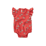 Pelele con Volantes y Estampado de Margaritas – Rose Petal | Sproet & Sprout