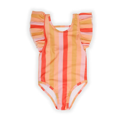 Bañador con Volantes y Estampado de Rayas – Nectarina | Sproet & Sprout