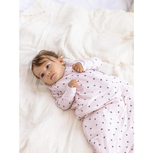 Saco de Dormir de Bambú Corazones  TOG 2.5 - Lilulia