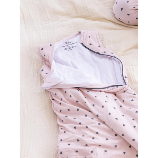 Saco de Dormir de Bambú Corazones  TOG 2.5 - Lilulia