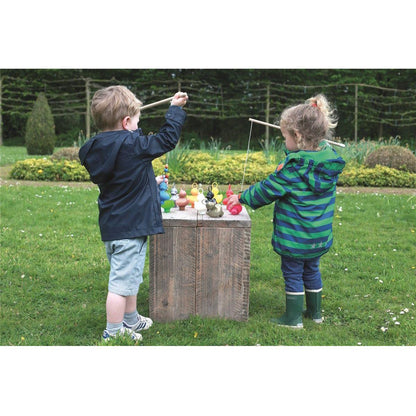 Set de 6 Patitos Arcoíris para Pescar con 2 Cañas – Scratch Europe