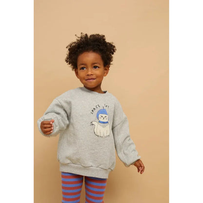 Sudadera Space Cat – Gris Jaspeado | Sproet & Sprout