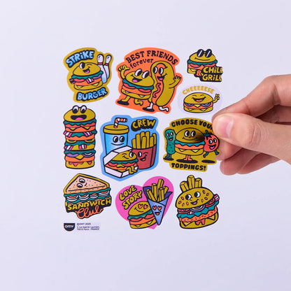 Pegatinas Fabulous Stickers – Burger  | OMY